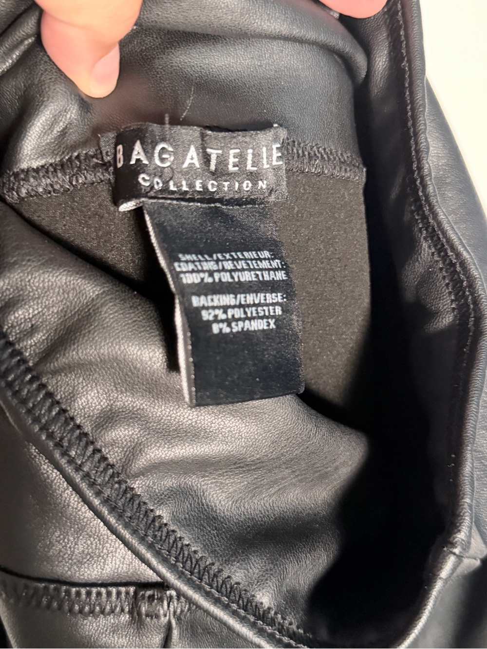 Bagatelle High-Rise Black Faux Leather Leggings - Picture 4 of 6
